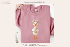 Easter Goose Bundle PNG | Faux Knitted Spring Goose Product Image 6