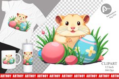 Easter Hamster Clipart Product Image 1