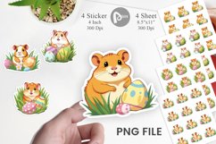 Easter Hamster Sticker Product Image 1