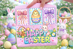 Happy Easter Coquette PNG, Bunny Easter PNG, Easter Egg PNG Product Image 3