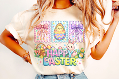 Happy Easter Coquette PNG, Bunny Easter PNG, Easter Egg PNG Product Image 4