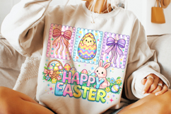 Happy Easter Coquette PNG, Bunny Easter PNG, Easter Egg PNG Product Image 5