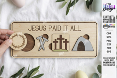 He Is Risen Puzzle Laser Cut | Christian Easter Story | CNC Product Image 1
