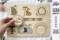 He Is Risen Puzzle Laser Cut | Christian Easter Story | CNC Product Image 1