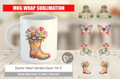 Easter Heart Garden Decor Mug Wrap Product Image 1