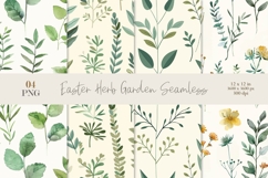 Easter Herb Garden Seamless Pattern Product Image 1
