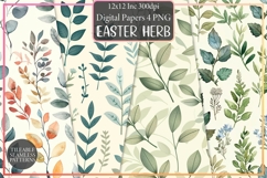 Easter Herb Garden Seamless Pattern Product Image 1