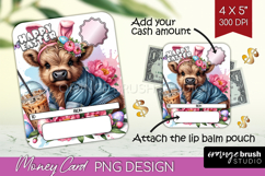 Easter Money Card PNG - Easter Cow Money Card Holder Product Image 1
