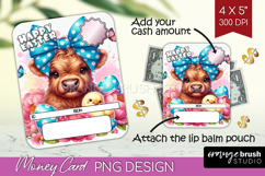Easter Money Card PNG - Easter Cow Money Card Holder Product Image 1