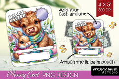Easter Money Card PNG - Easter Cow Money Card Holder Product Image 1