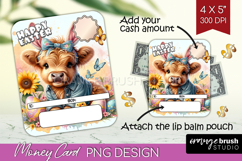 Easter Money Card PNG - Easter Cow Money Card Holder Product Image 1
