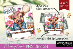 Easter Money Card PNG - Easter Cow Money Card Holder Product Image 1