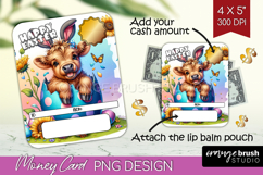 Easter Money Card PNG - Easter Cow Money Card Holder Product Image 1