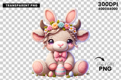 crochet yarn easter png, highland cow png, faux yarn easter png, easter highland cow png, yarn texture easter png, crochet highland cow png, happy easter png, easter sublimation png, spring cow png, printable easter png