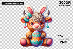 crochet yarn easter png, highland cow png, faux yarn easter png, easter highland cow png, yarn texture easter png, crochet highland cow png, happy easter png, easter sublimation png, spring cow png, printable easter png