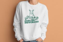 Easter Hits Different SVG Funny Easter Bunny Sarcastic PNG Product Image 3
