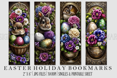 Easter Floral Bookmark, Spring Flower Bookmark Printable,s14 Product Image 1