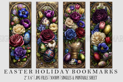 Easter Floral Bookmark, Spring Flower Bookmark Printable,s20 Product Image 1