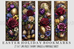 Easter Floral Bookmark, Spring Flower Bookmark Printable,s23 Product Image 1