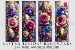 Easter Floral Bookmark, Spring Flower Bookmark Printable, s7 Product Image 1
