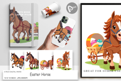 Digital Paper Easter Horse Product Image 1