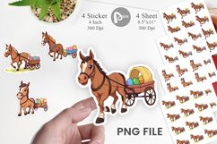 Easter Horse Sticker Product Image 1