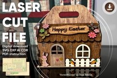Easter candy box- laser cut file, Glowforge pattern Product Image 1