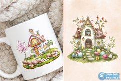 Easter House Cottage Home Spring PNG Clipart Product Image 1