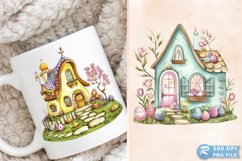 Easter House Cottage Home Spring PNG Clipart Product Image 1