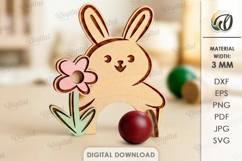 Easter Kids Croquet Hoop Laser Cut. Kids Game SVG Product Image 1