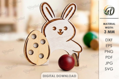 Easter Kids Croquet Hoops Bundle Laser Cut. Kids Game SVG Product Image 4