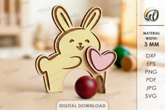 Easter Kids Croquet Hoop Laser Cut. Kids Game SVG Product Image 1
