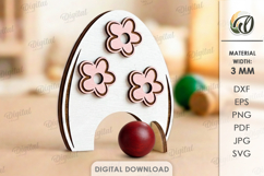 Easter Kids Croquet Hoop Laser Cut. Kids Game SVG Product Image 1