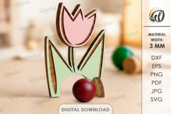 Easter Kids Croquet Hoop Laser Cut. Kids Game SVG Product Image 1