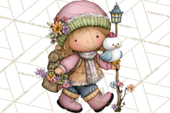 Adorable Easter Kids Clipart, Playful Children Clip Art PNG Product Image 2