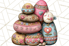 Adorable Easter Kids Clipart, Playful Children Clip Art PNG Product Image 5