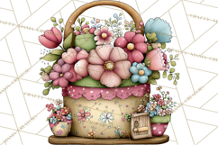 Adorable Easter Kids Clipart, Playful Children Clip Art PNG Product Image 2