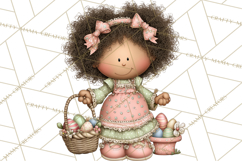 Adorable Easter Kids Clipart, Playful Children Clip Art PNG Product Image 4