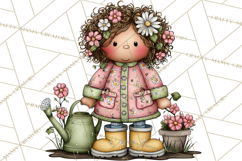 Adorable Easter Kids Clipart, Playful Children Clip Art PNG Product Image 2