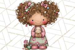Adorable Easter Kids Clipart, Playful Children Clip Art PNG Product Image 5