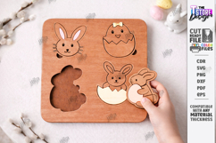 Easter Kids Puzzle Laser Cut | Easter Bunny SVG | Kids Laser Product Image 1