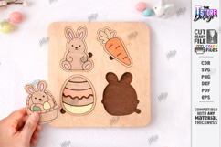 Easter Kids Puzzle Laser Cut | Easter Bunny SVG | Kids Laser Product Image 1