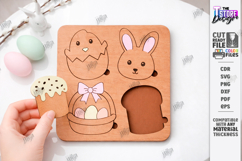 Easter Kids Puzzle Laser Cut | Easter Bunny SVG | Kids Laser Product Image 1