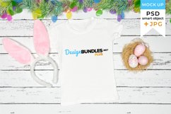 Kids t-shirt mockup Easter | White t-shirt mockup Easter Product Image 1