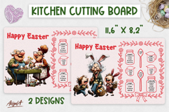 Happy Easter cutting board bundle Funny elderly lady PNG Product Image 5