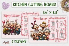 Easter cutting board Kitchen board Elderly lady Best Friends Product Image 1