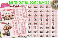 Happy Easter cutting board bundle Funny elderly lady PNG Product Image 1