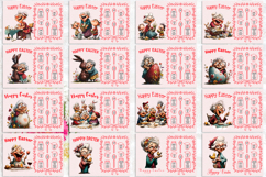 Happy Easter cutting board bundle Funny elderly lady PNG Product Image 3