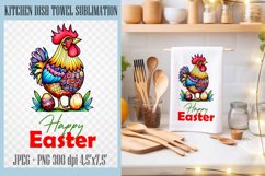 Easter Kitchen Towel Sublimation|PNG Towel Product Image 1