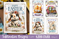 Easter Kitchen Towel 4 PNG Retro PNG Sublimation Product Image 1